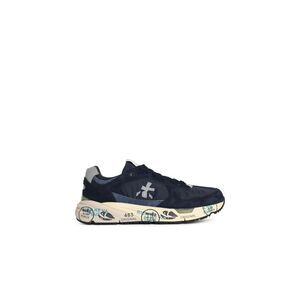 Premiata 'Mase 8020' Blue Suede Blend Sneakers Men